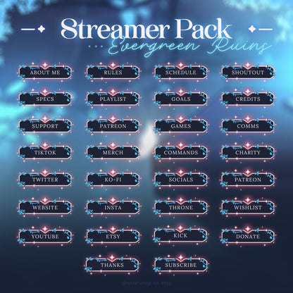 Evergreen Ruins - Stream Overlay Pack