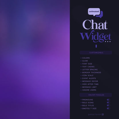 Cosmos Twitch Chat Widget - Stream ChatBox
